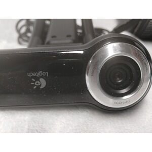 Logitech Webcam Pro 9000 Carl Zeiss Optics 2MP Autofocus USB Camera Black